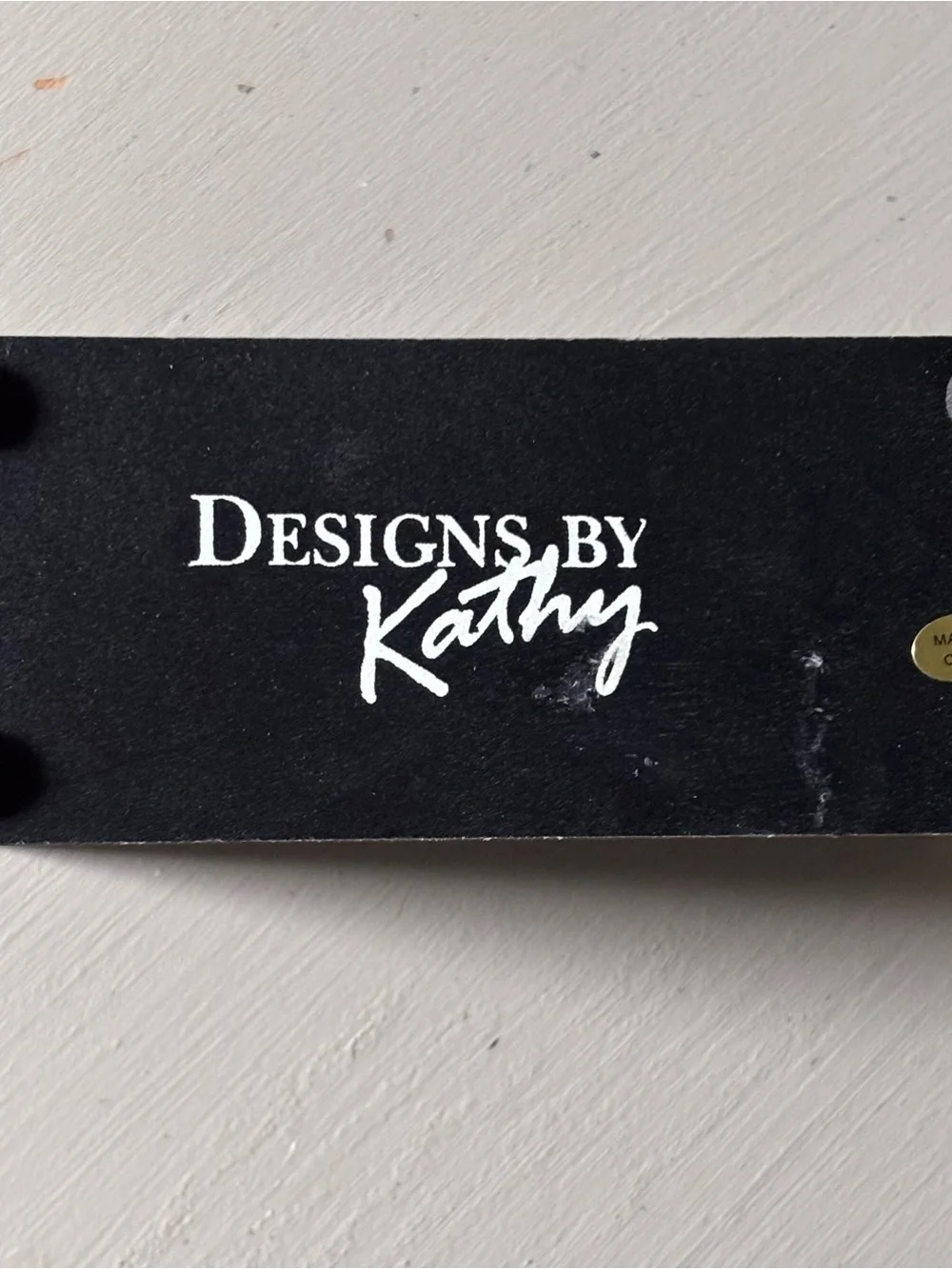 Designs by Kathy Perpetual Block Wood Chalk-paint Desk Calendar - Picture 4 of 5